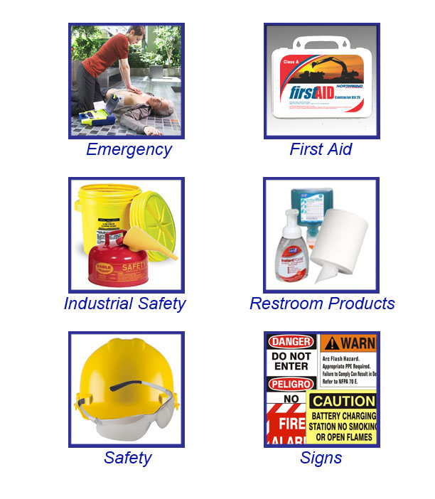 Buttons for Emergency, First Aid, etc