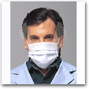 BIOHAZARD PROTECTION MASK WITH EARLOOPS AND VISOR