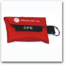 First Aid CPR Keychain with Gloves