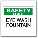 Eyewash Sign VPO