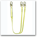 Shock Absorbing Lanyards With Double Locking Snap Hooks: 7719 