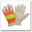 Hi-Vis Leather Gloves