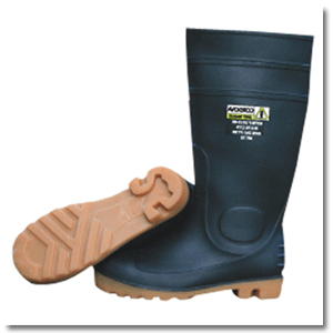 Black PVC Boots: 13-363