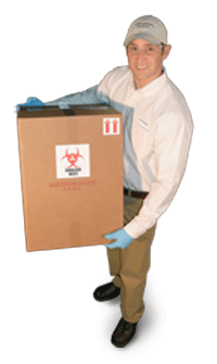Regulated Medical Waste Disposal Serviceman