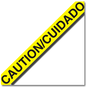 Caution/Cuidado/Yellow: 12-743CS